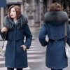 Vrouwen Parker Fashion Warme Hooded Dames Donsjack Winter Jas - Afbeelding 6