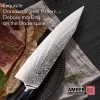 Kleur hars handvat 73 lagen Japanse AUS 10 koksmessenset Damascus stalen keukenmessenset - Afbeelding 3