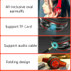 Colorful LED Light BT Headset Stereo Foldable Headphone Earphone Voice B39 RGB Luminous Wireless BT 5.0 Headset Gaming - Afbeelding 8