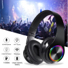 Colorful LED Light BT Headset Stereo Foldable Headphone Earphone Voice B39 RGB Luminous Wireless BT 5.0 Headset Gaming - Afbeelding 11