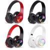 Colorful LED Light BT Headset Stereo Foldable Headphone Earphone Voice B39 RGB Luminous Wireless BT 5.0 Headset Gaming - Afbeelding 18